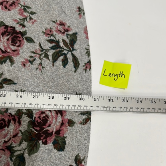Floral Gray Women's long sleeve Top Terra & sky 4x - Picture 8 of 13